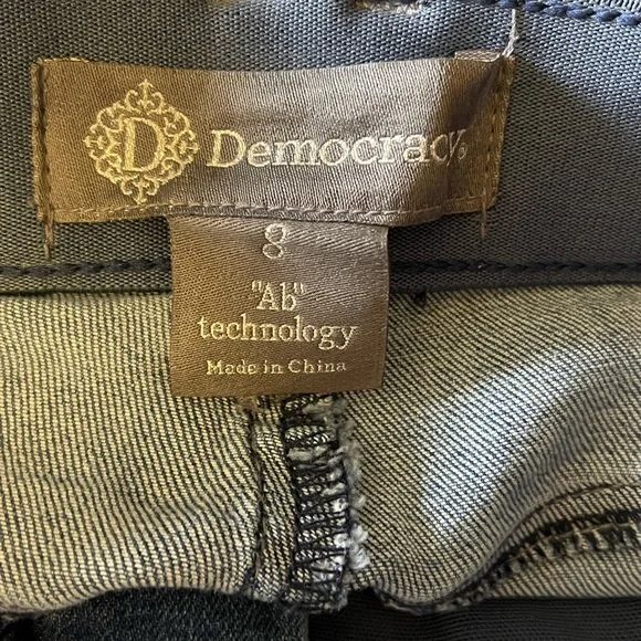 Democracy ab Technology Stylish Blue Distressed Jeans size 8 - Picture 6 of 10